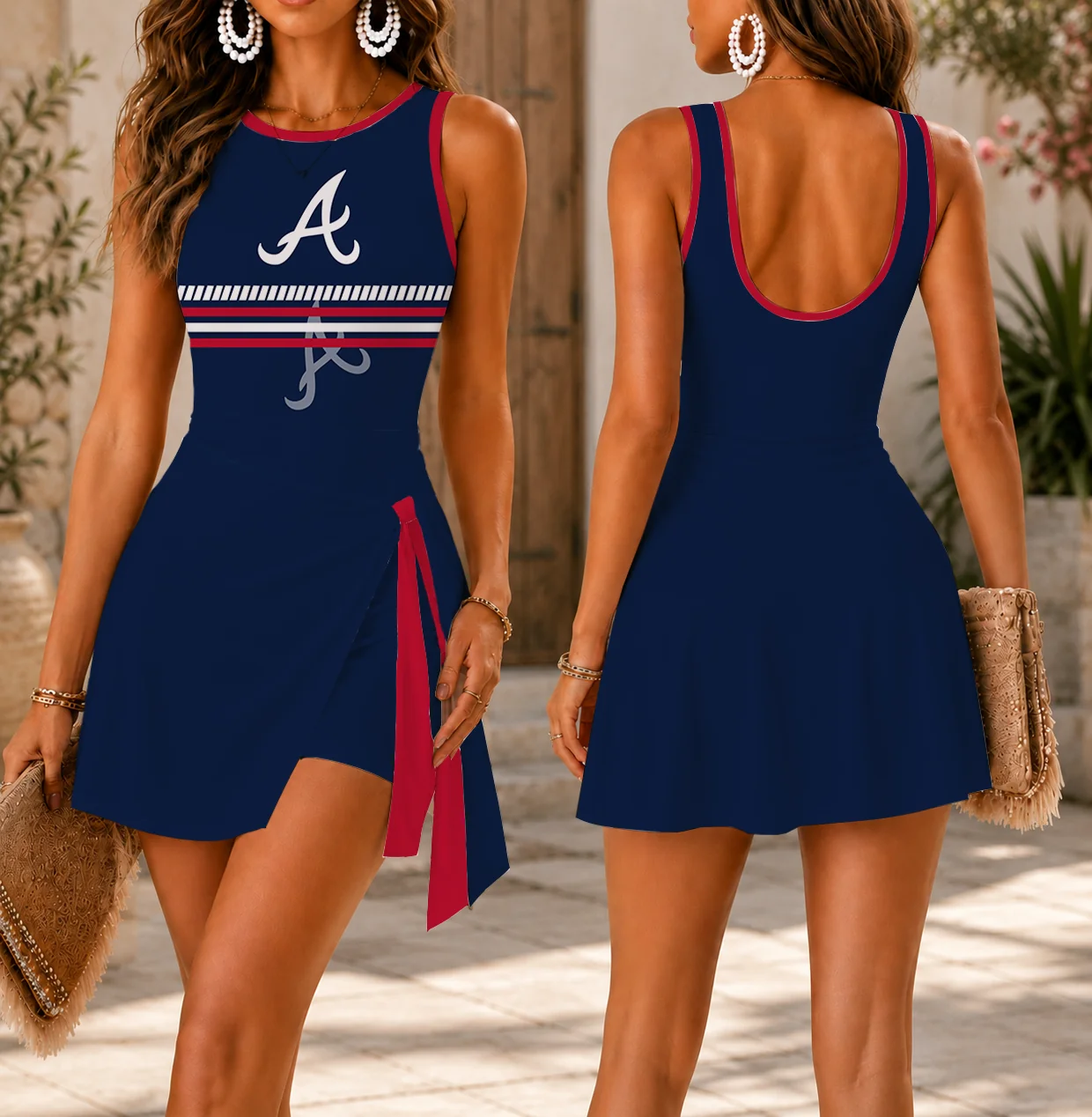 Limited Edition – Customized MLB Atlanta Braves Women’s Summer Skort Dress