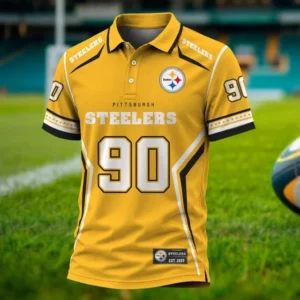 Limited Edition – Customized NFL Pittsburgh Steelers Polo Shirt