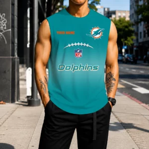 Limited Edition – Customized NFL Miami Dolphins Men’s Gym Shirt