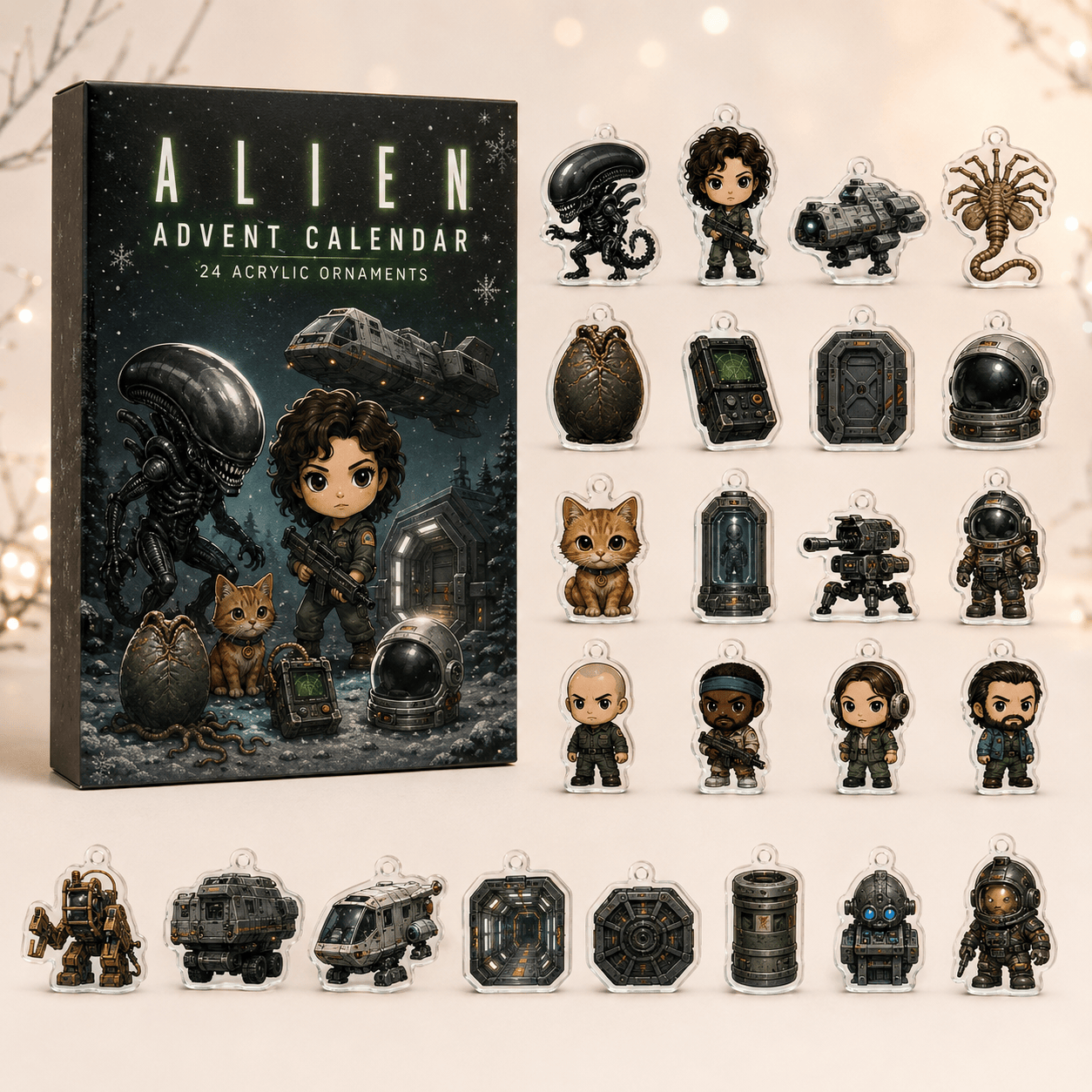 Alien Advent Calendar Scary Advent Calendar Halloween Gifts For Horror Movie Fans