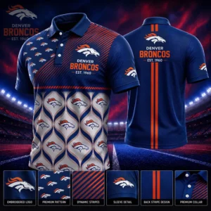 Limited Edition – Customized NFL Denver Broncos Polo Shirt