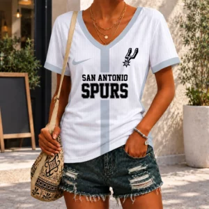 Limited Edition – Customized NBA San Antonio Spurs V-Neck Female Shirt