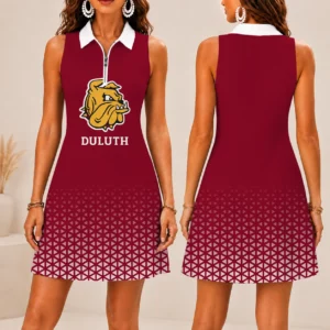 Limited Edition – Customized NCAA Minnesota Duluth Bulldogs Women’s Zip Sleeveless Polo Dress