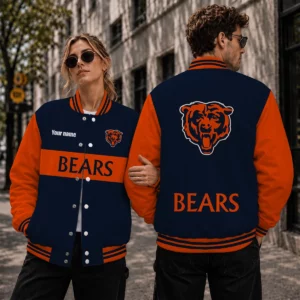 Limited Edition – Customized NFL Chicago Bears Satin Varsity & Baseball Jacket