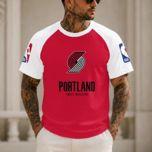 Limited Edition – Customized NBA Portland Trail Blazers Raglan Tee