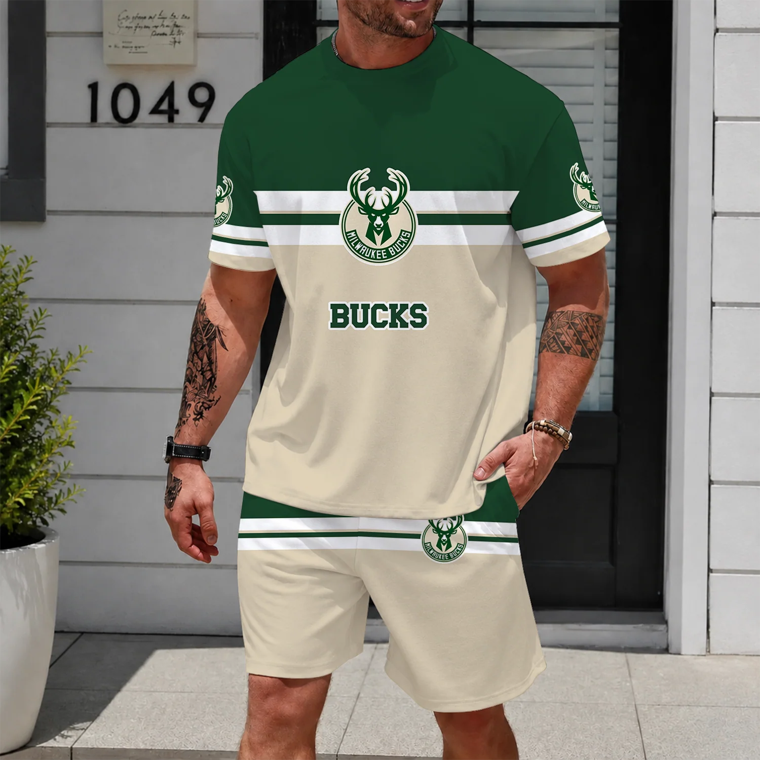 Limited Edition – Customized NBA Milwaukee Bucks Unisex T-Shirt & Shorts Set