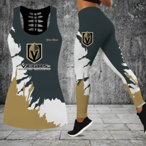 Limited Edition – Customized NHL Vegas Golden Knights Hollow Tank Top & Leggings Set