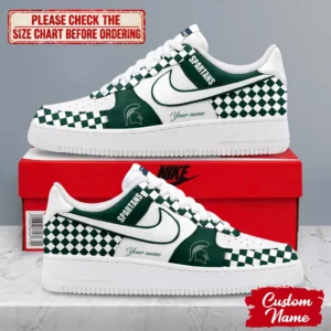 Limited Edition – Customized NCAA Michigan State Spartans Af1 Shoes