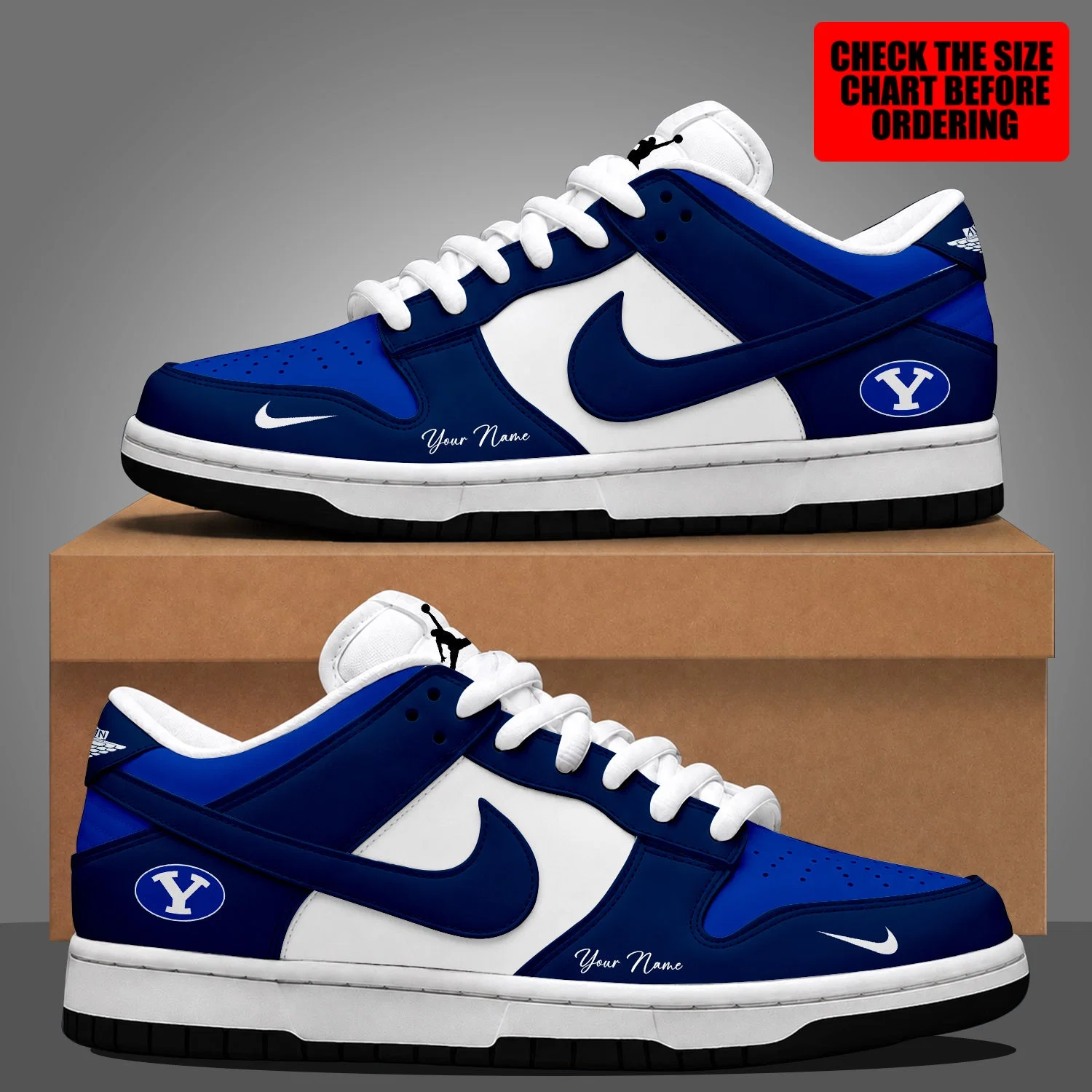 Limited Edition – Customized NCAA Byu Cougars Dunk Low Shoes