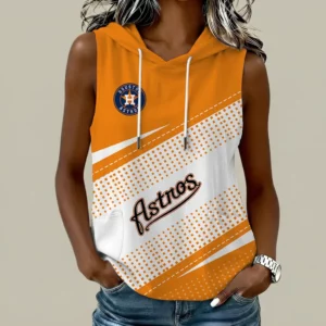 Limited Edition – Customized MLB Houston Astros Women’s Sleeveless Hooded Pocket Tank Top
