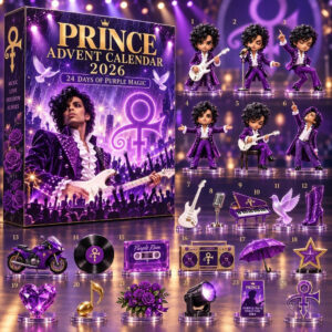 Prince Purple Rain 2026 Advent Calendar Prince Purple Merch Birthday Gift for Fans