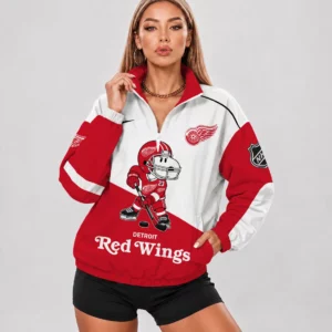 Limited Edition – Customized NHL Detroit Red Wings V-Neck Zipper Sweatshirt Jacket