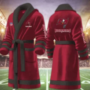 Limited Edition – Customized NFL Tampa Bay Buccaneers Multicolor Fleece Bathrobe