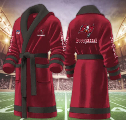 Limited Edition – Customized NFL Tampa Bay Buccaneers Multicolor Fleece Bathrobe