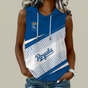 Limited Edition – Customized MLB Kansas City Royals Women’s Sleeveless Hooded Pocket Tank Top