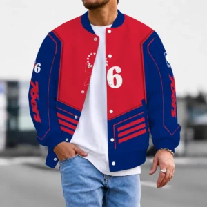 Limited Edition – Customized NBA Philadelphia 76Ers Baseball Jacket, Satin Varsity Jacket