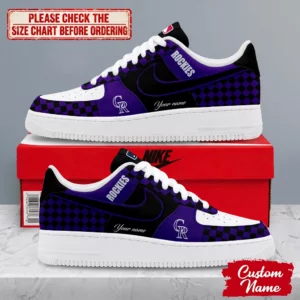 Limited Edition – Customized MLB Colorado Rockies Af1 Shoes