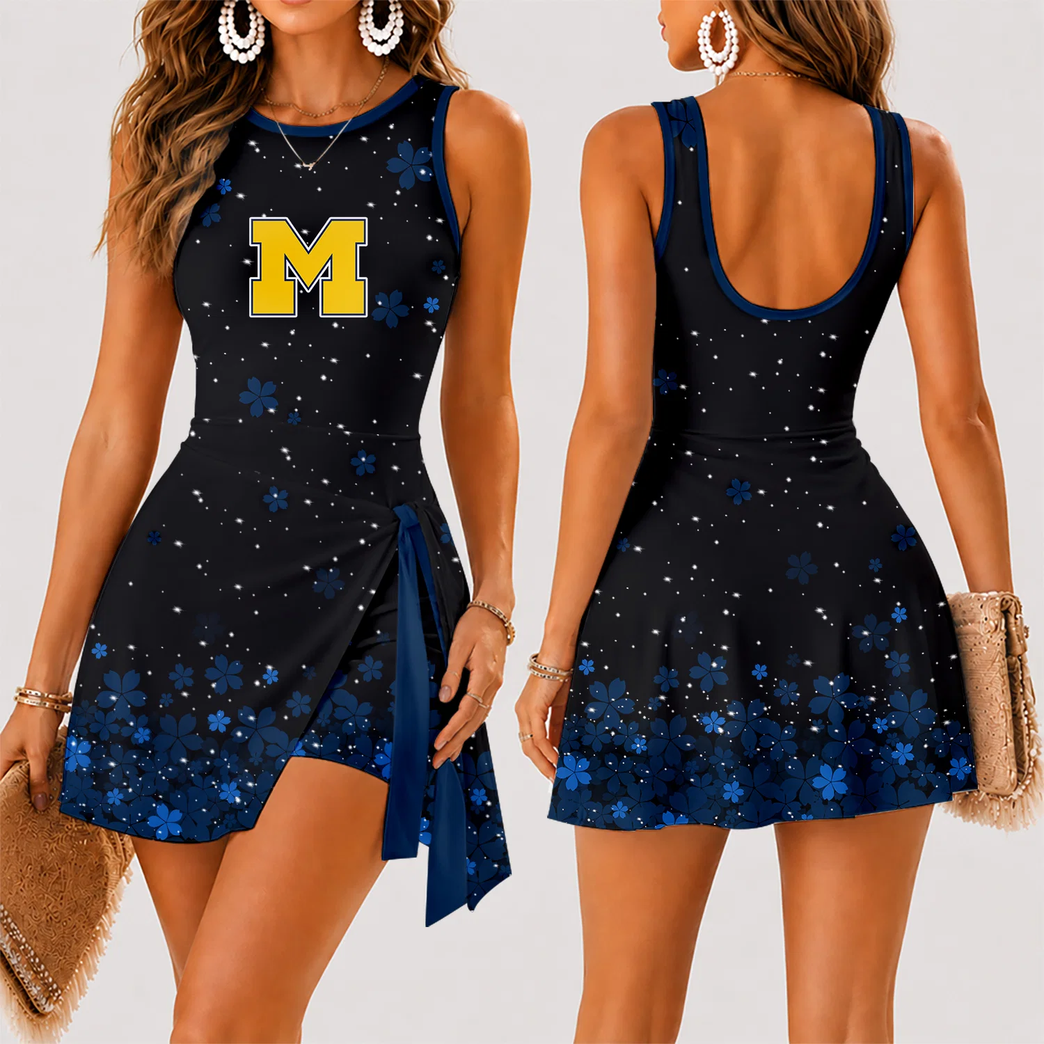 Limited Edition – Customized NCAA Michigan Wolverines Women’s Summer Skort Dress