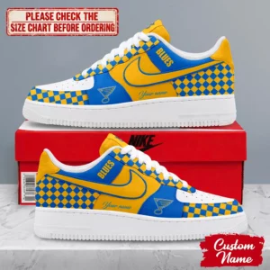 Limited Edition – Customized NHL St. Louis Blues Af1 Shoes