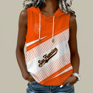 Limited Edition – Customized MLB San Francisco Giants Women’s Sleeveless Hooded Pocket Tank Top