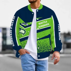 Limited Edition – Customized NFL Seattle Seahawks Satin Varsity & Baseball Jacket