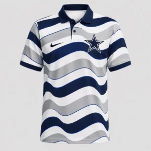 Limited Edition – Customized NFL Dallas Cowboys Striped Polo Shirt