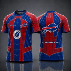 Limited Edition – Customized NFL Buffalo Bills x Spider Unisex T-Shirt