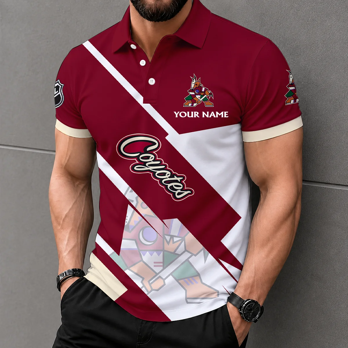 Limited Edition – Customized NHL Arizona Coyotes Polo Shirt