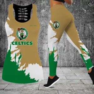 Limited Edition – Customized NBA Boston Celtics Hollow Tank Top & Leggings Set