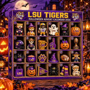 LSU Tigers Halloween Advent Calendar 2026 24 Acrylic Items Gift For Fans