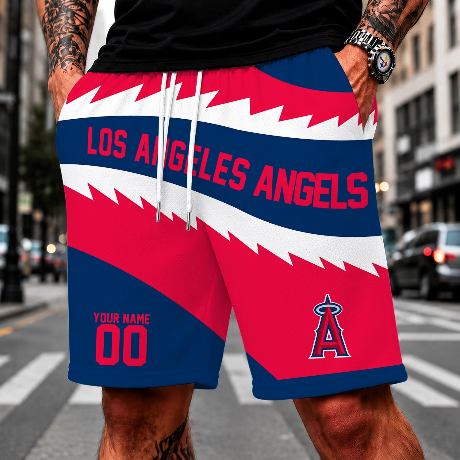 Limited Edition – Customized MLB Los Angeles Angels Short Pants