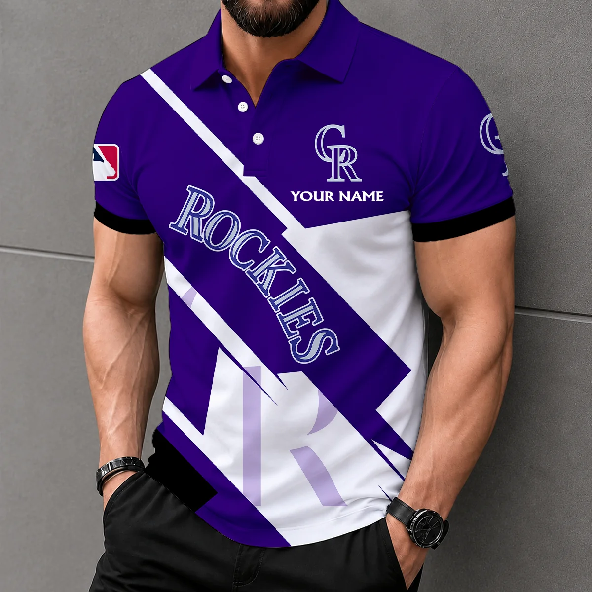 Limited Edition – Customized MLB Colorado Rockies Polo Shirt