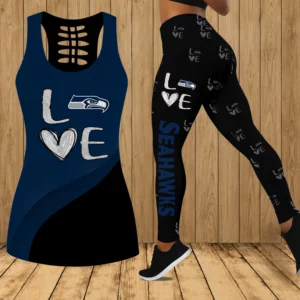 Limited Edition – Customized NFL Seattle Seahawks Hollow Tank Top & Leggings Set