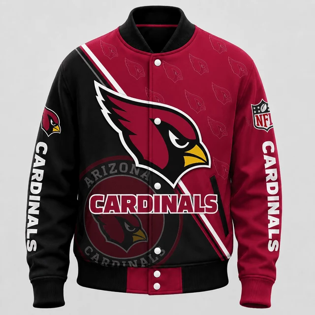 Limited Edition – Customized NFL Arizona Cardinals Satin Varsity & Baseball Jacket