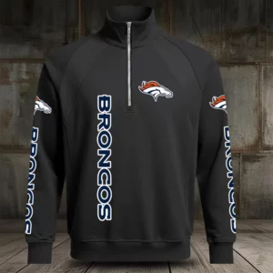 Limited Edition – Customized NFL Denver Broncos Men’s Multicolor Quarter-Zip Pullover