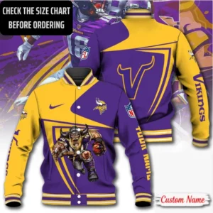 Limited Edition – Customized NFL Minnesota Vikings Satin Varsity & Baseball Jacket