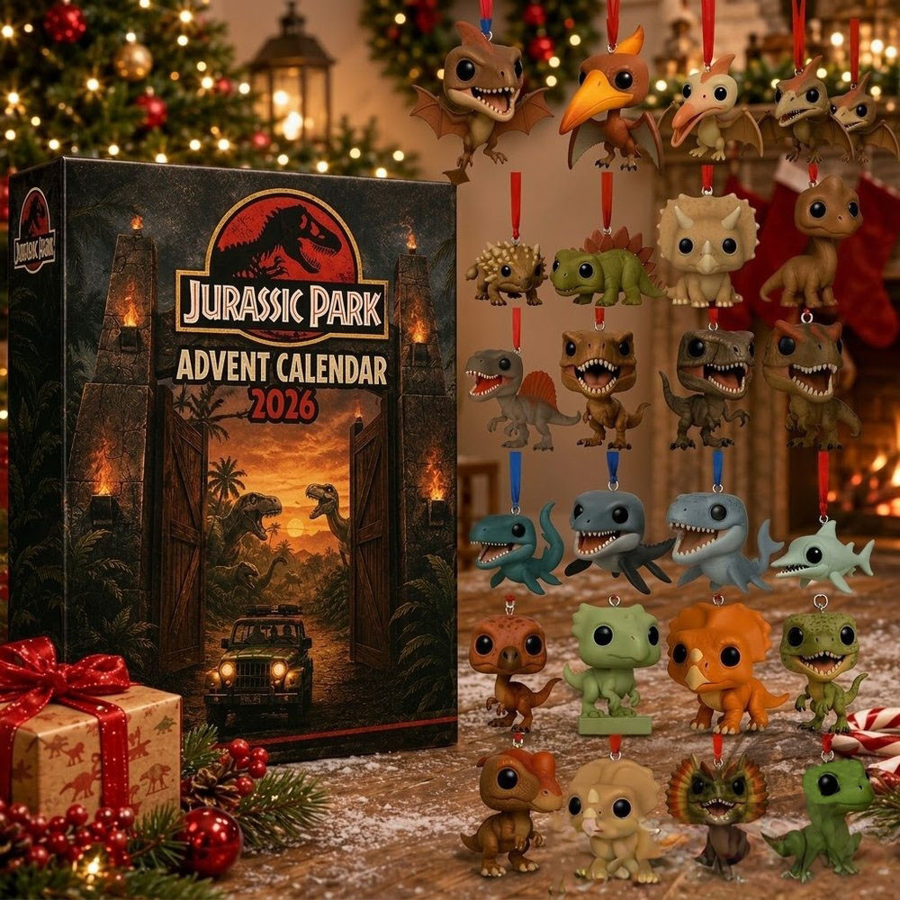 Jurassic Park Advent Calendar 2026 24 Day Xmas Countdown Calendar Christmas Gift