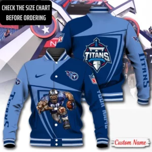 Limited Edition – Customized NFL Tennessee Titans Satin Varsity & Baseball Jacket