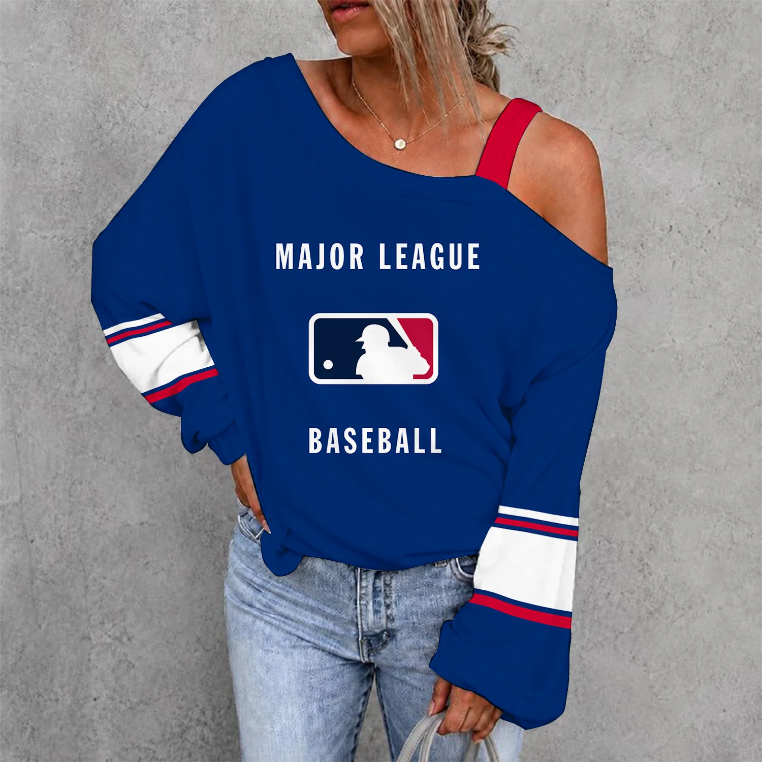 Limited Edition – Customized MLB Major League Baseball Drop Shoulder Sweatshirt
