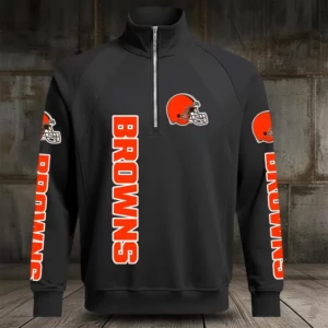 Limited Edition – Customized NFL Cleveland Browns Men’s Multicolor Quarter-Zip Pullover