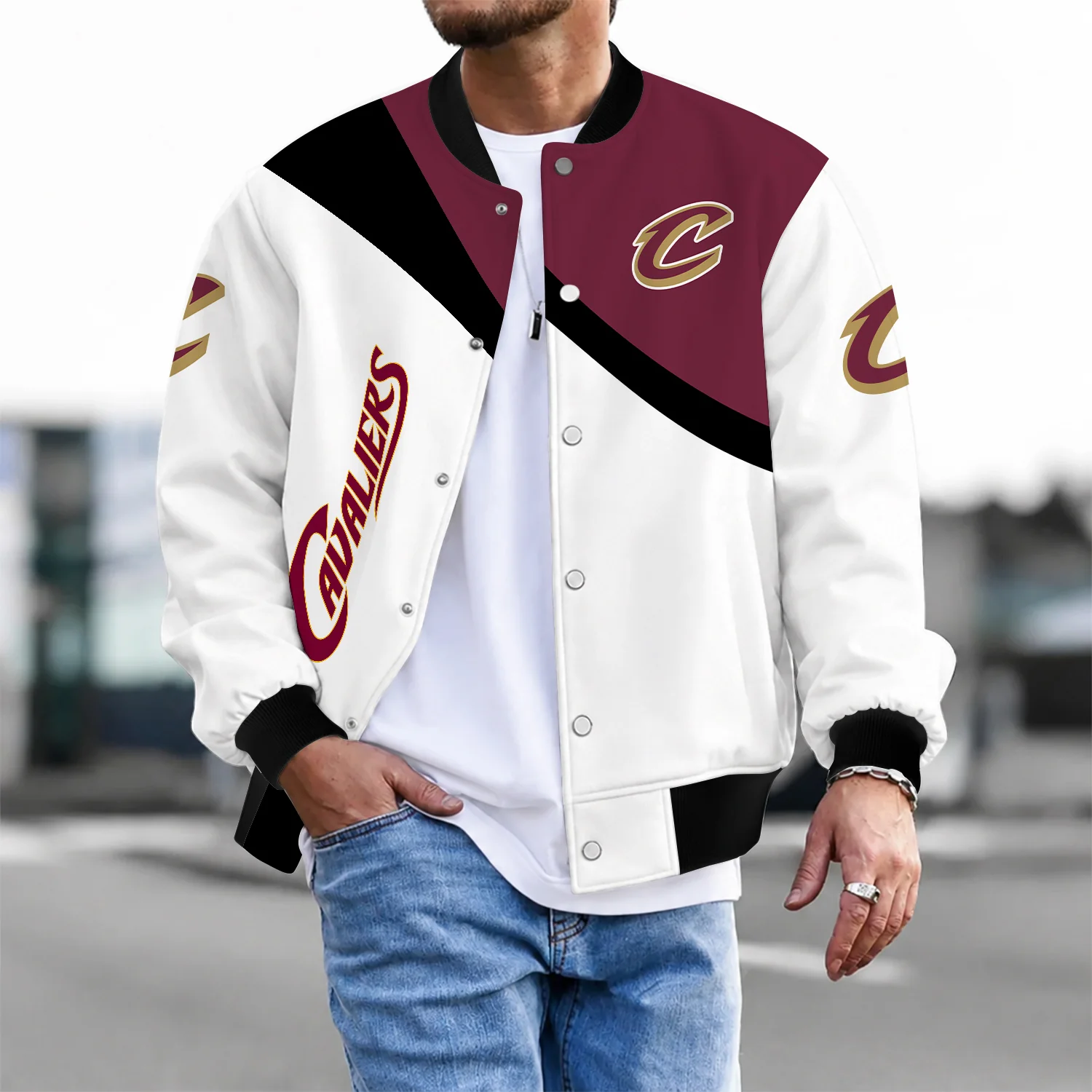 Limited Edition – Customized NBA Cleveland Cavaliers Baseball Jacket, Satin Varsity Jacket