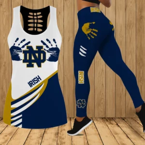 Limited Edition – Customized NCAA Notre Dame Fighting Irish Hollow Tank Top & Leggings Set