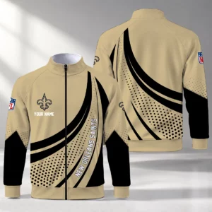 Limited Edition – Customized NFL New Orleans Saints Stand Collar Jacket