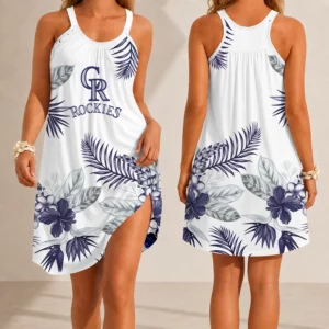 Limited Edition – Customized MLB Colorado Rockies Camisole Dress