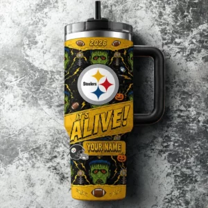 Limited Edition – Customized NFL Pittsburgh Steelers Halloween 40Oz Tumbler