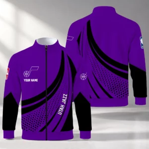 Limited Edition – Customized NBA Utah Jazz Stand Collar Jacket