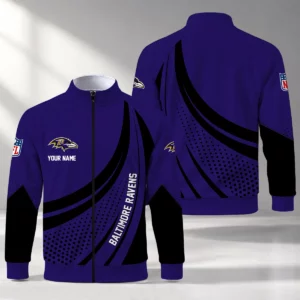 Limited Edition – Customized NFL Baltimore Ravens Stand Collar Jacket