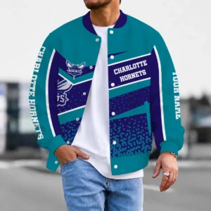 Limited Edition – Customized NBA Charlotte Hornets Baseball Jacket, Satin Varsity Jacket