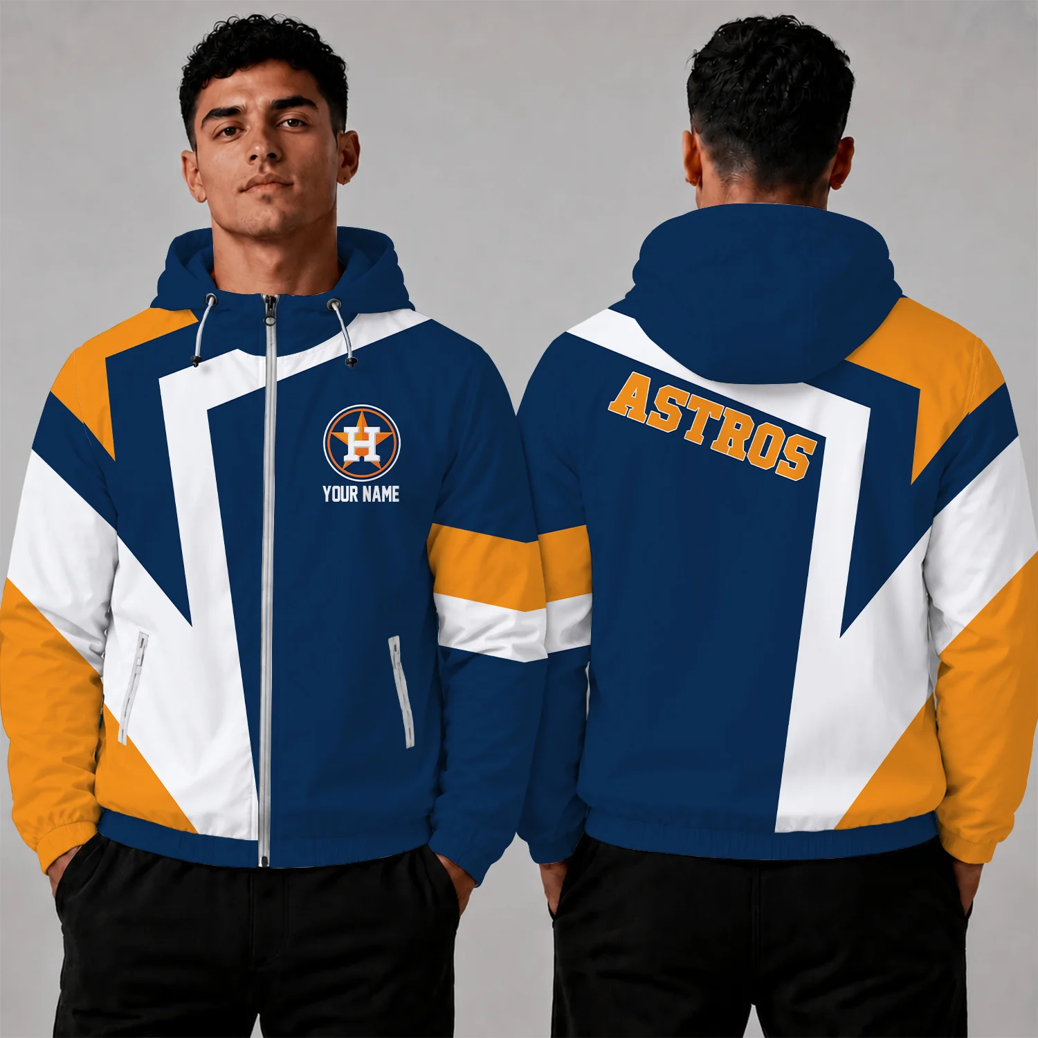 Limited Edition – Customized MLB Houston Astros Windbreaker Jacket