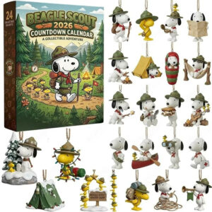 Beagle Scout 2026 Countdown Advent Calendar Snoopy Christmas Countdown Gift Idea